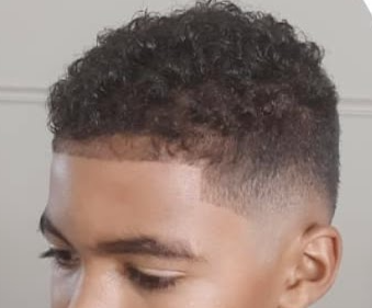 Curly fade