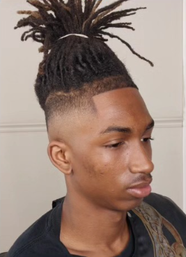 Locs with fade
